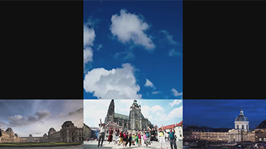 无限极海外培训-折幕异形屏